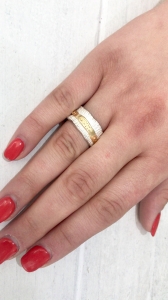 Pierścionek "Moving on the ring" srebro | Fröhlich Design