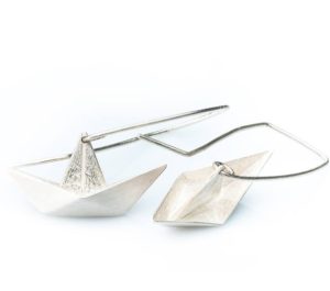 Kolczyki "The little ship earrings silver" | Fröhlich Design