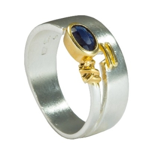 Pierścionek z szafirem DP004  Fröhlich Design