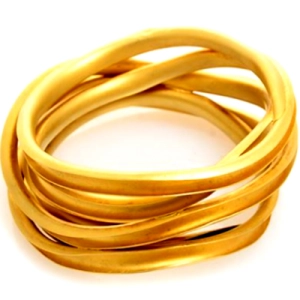 Bracelet - silver gold plated