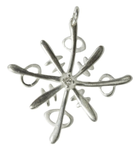 Zawieszka z białą cyrkonią srebro DZ014 Fröhlich Design