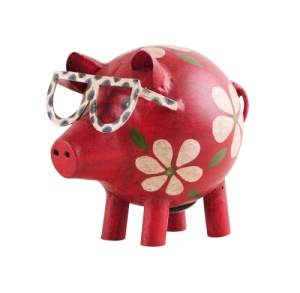 Money box "Pig in glasses"